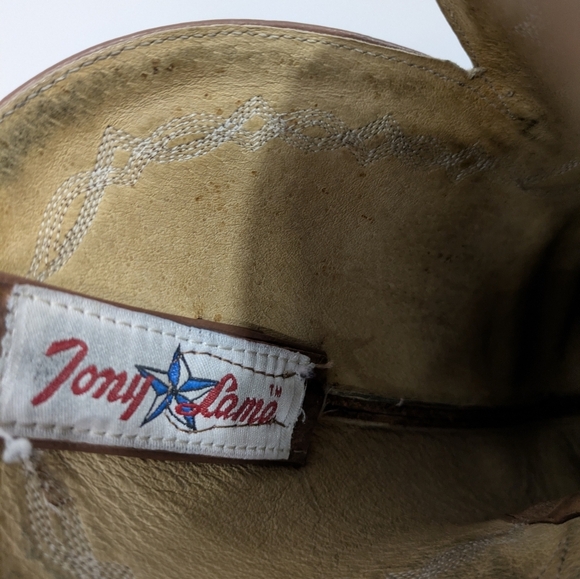 Tony Lama Western Cowboy Boots - Picture 10 of 15